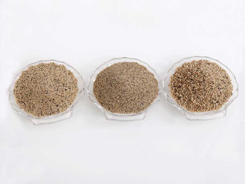 粗砂、中砂、細砂