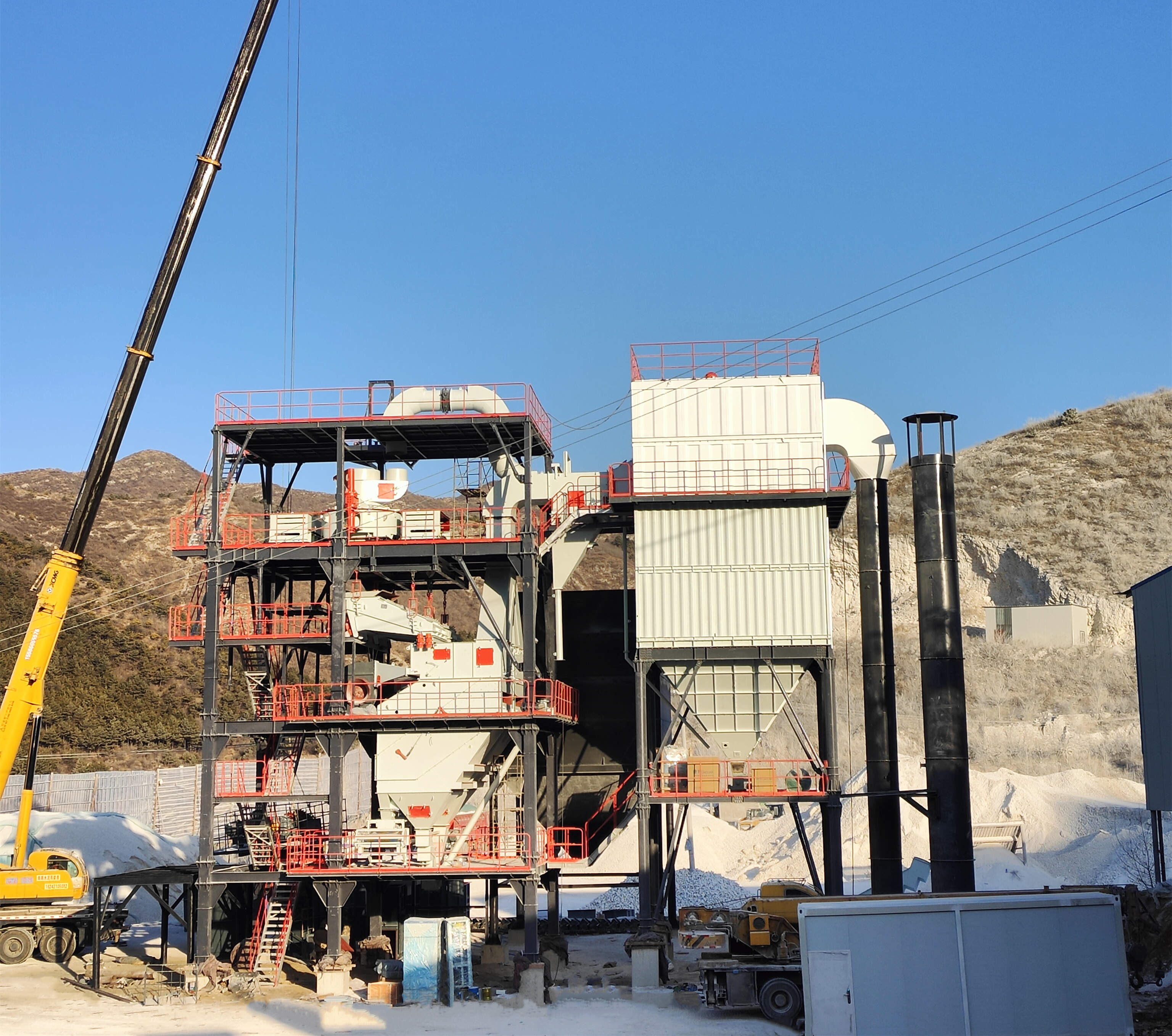 生產(chǎn)高品質(zhì)機制砂，請選擇唐山金路V9干式制砂樓